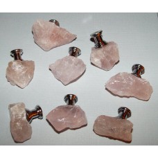 Natural Rose Quartz Crystal Gemstone Drawer Pull Knobs Custom Pulls   232483024072